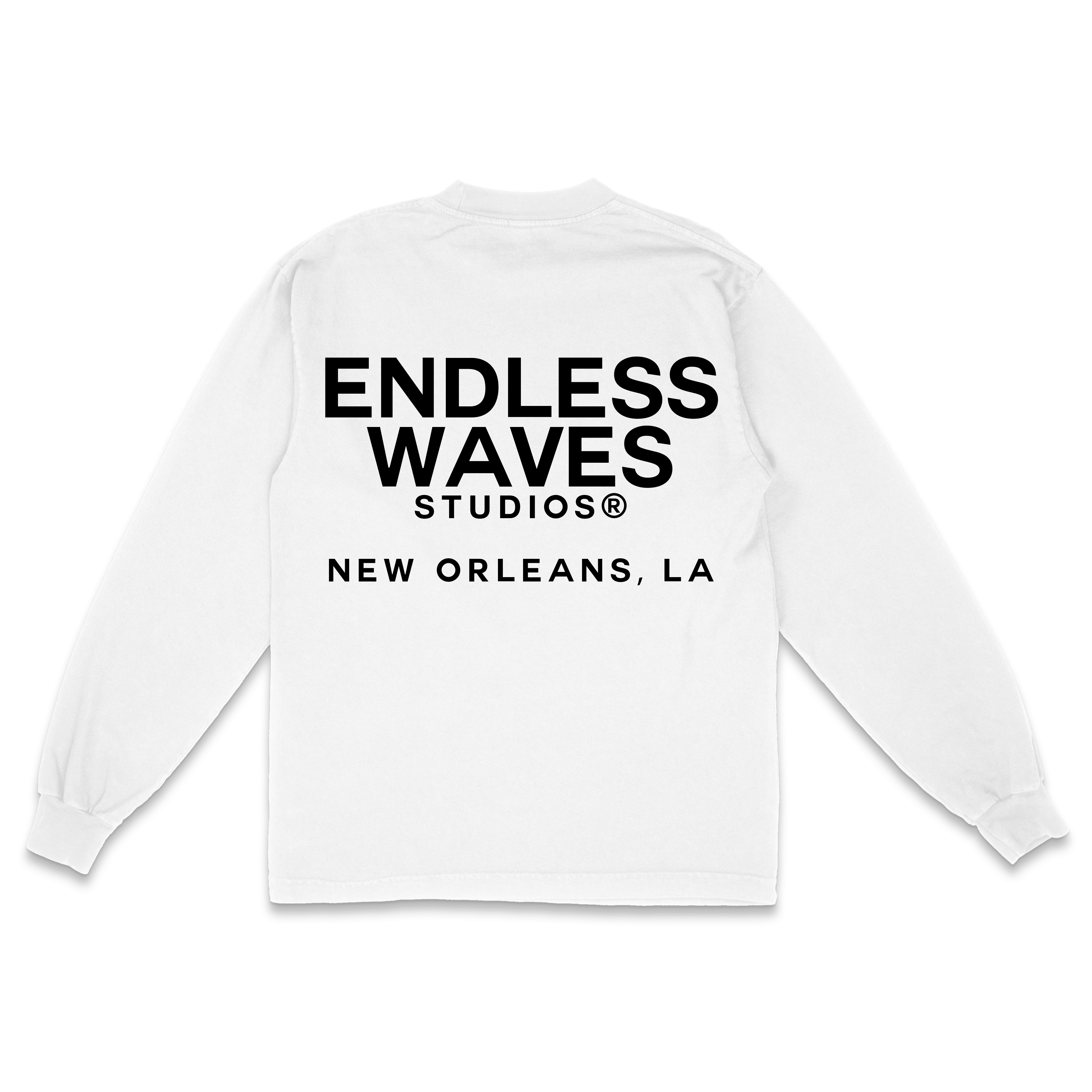 Mardi Gras "Endless" v3 Tee (White, Back)