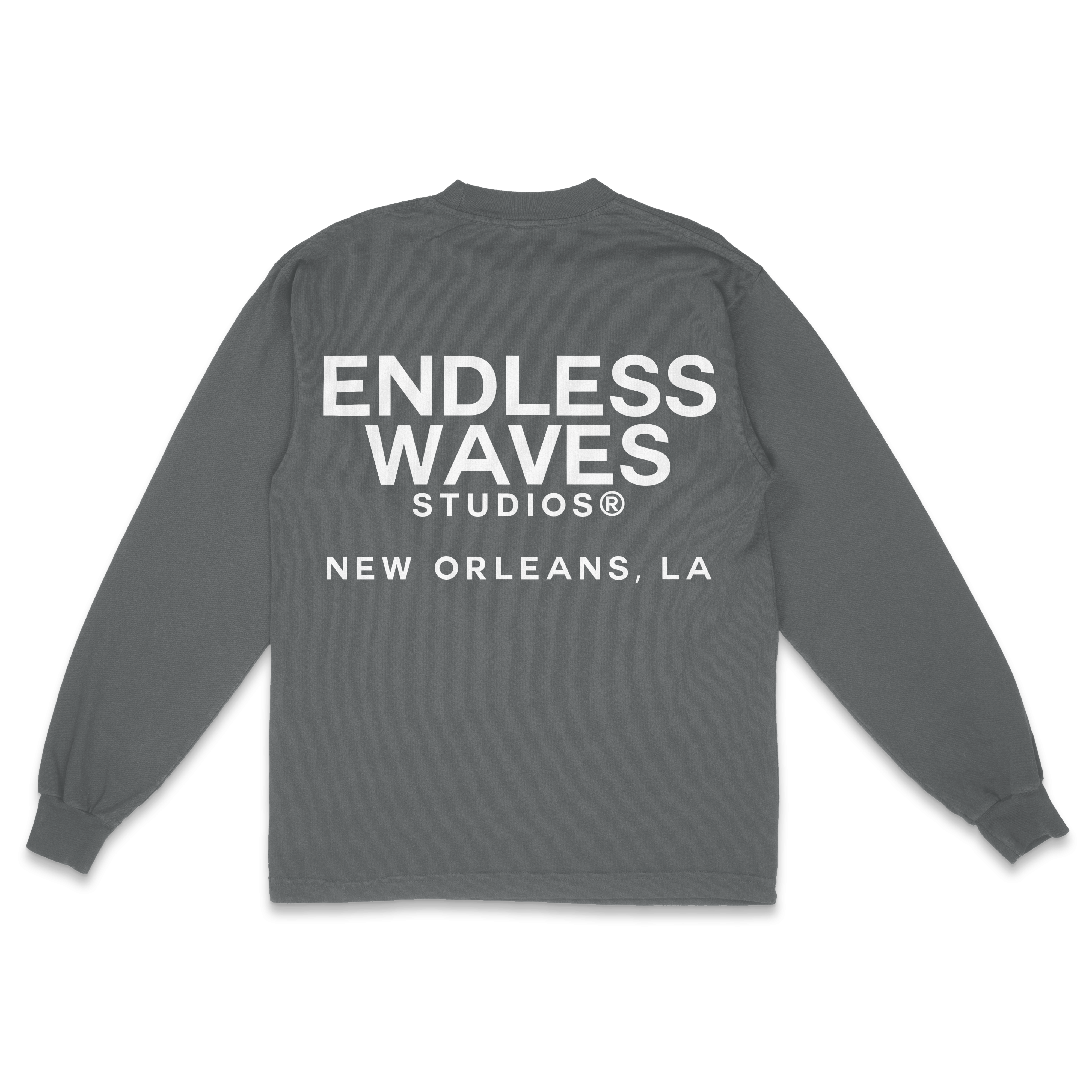 Mardi Gras "Endless" v3 Tee (Grey, Back)