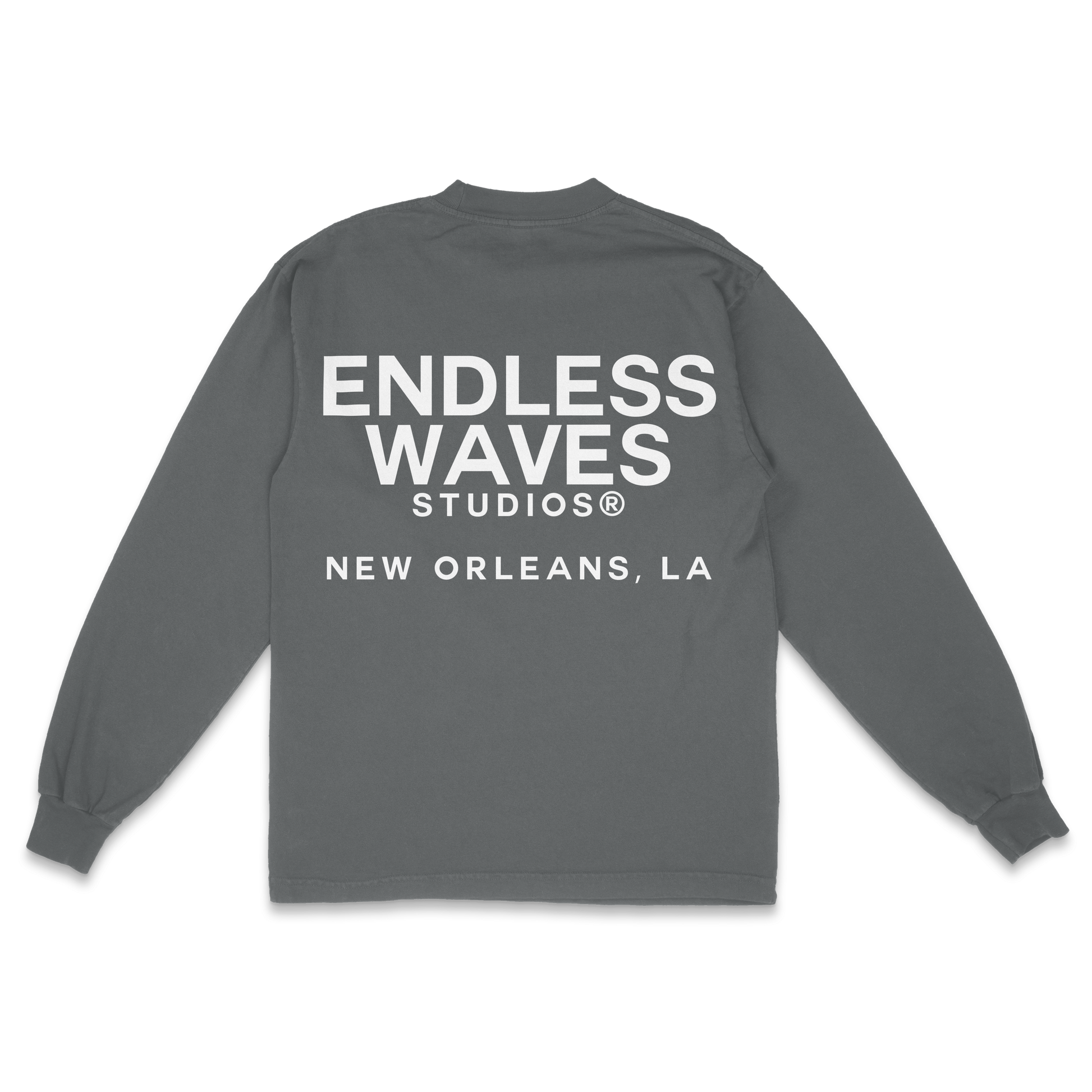 Mardi Gras "Endless" v3 Tee (Grey, Back)