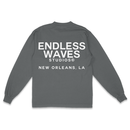 Mardi Gras "Endless" v3 Tee (Grey, Back)