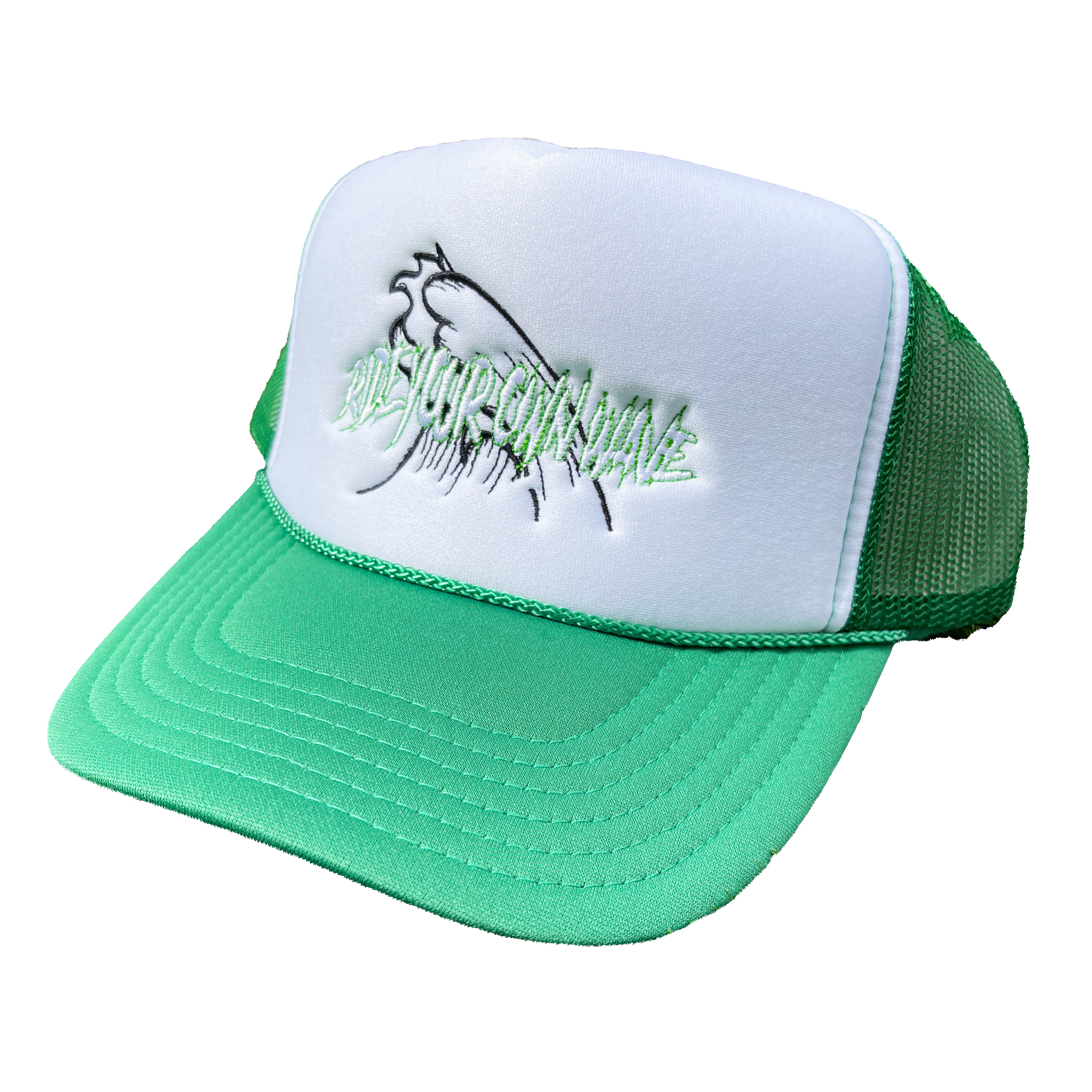 "RYOW" Logo Trucker (Green/Wht)