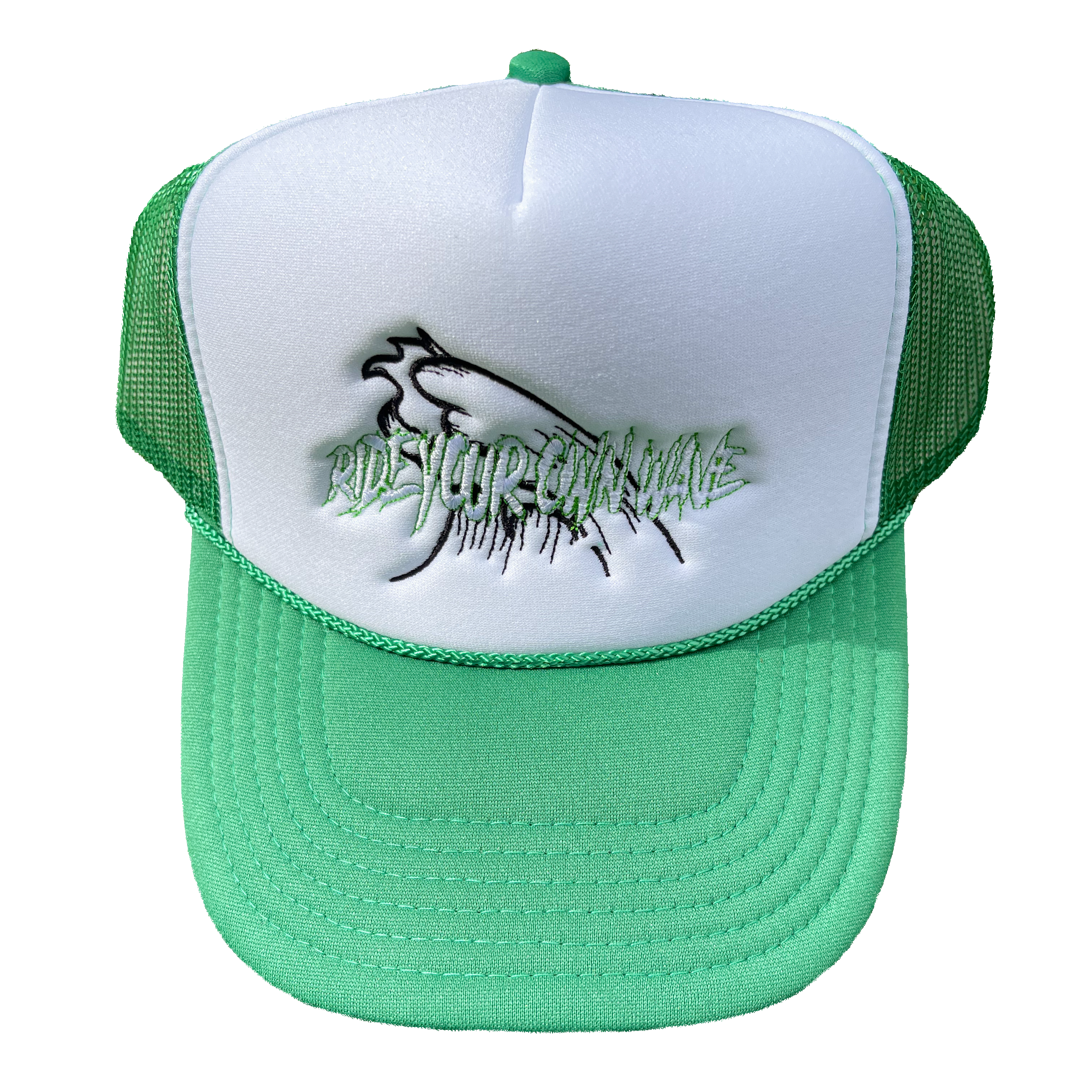 "RYOW" Logo Trucker (Green/Wht)