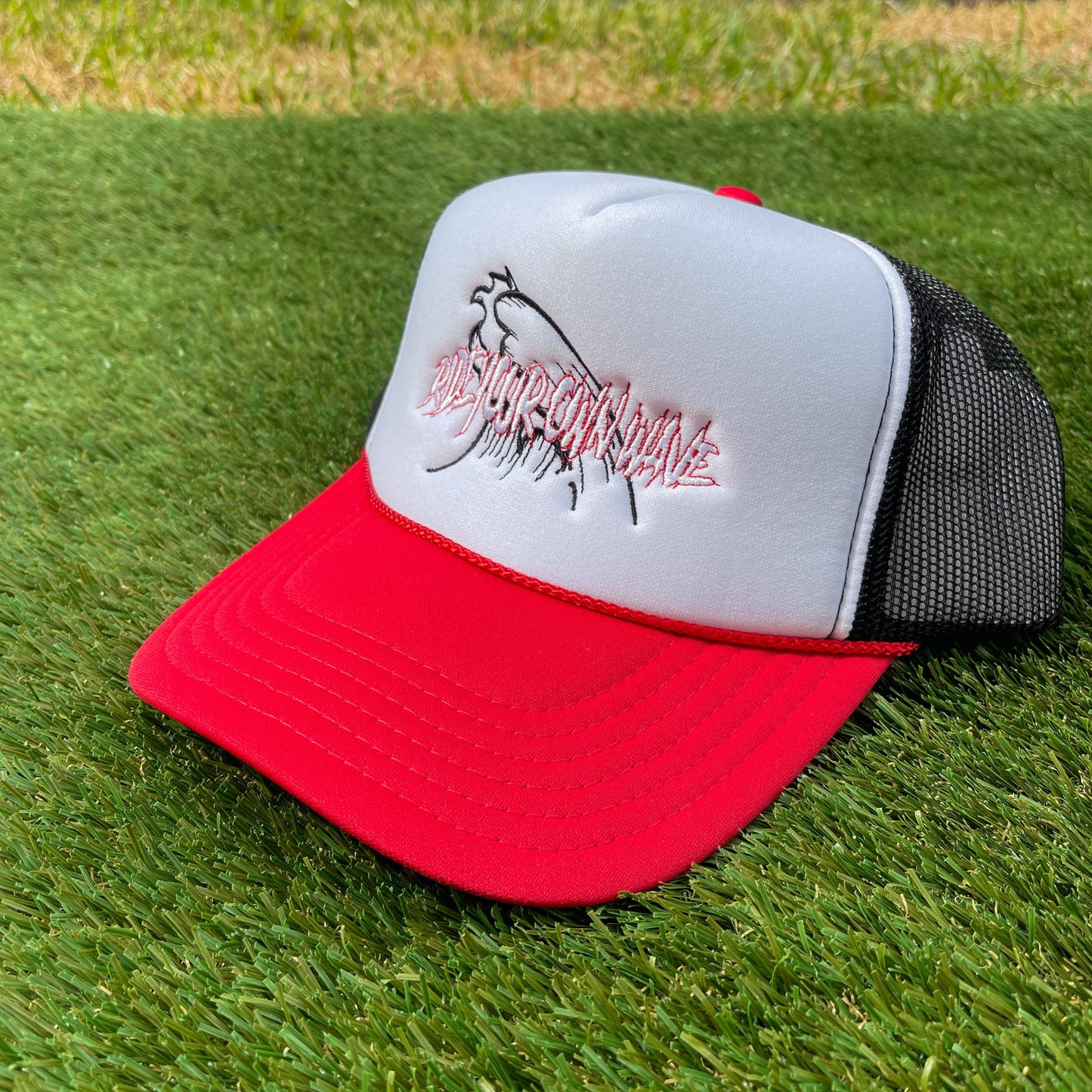 "RYOW" Curved Logo Trucker (Red/Wht/Blk)