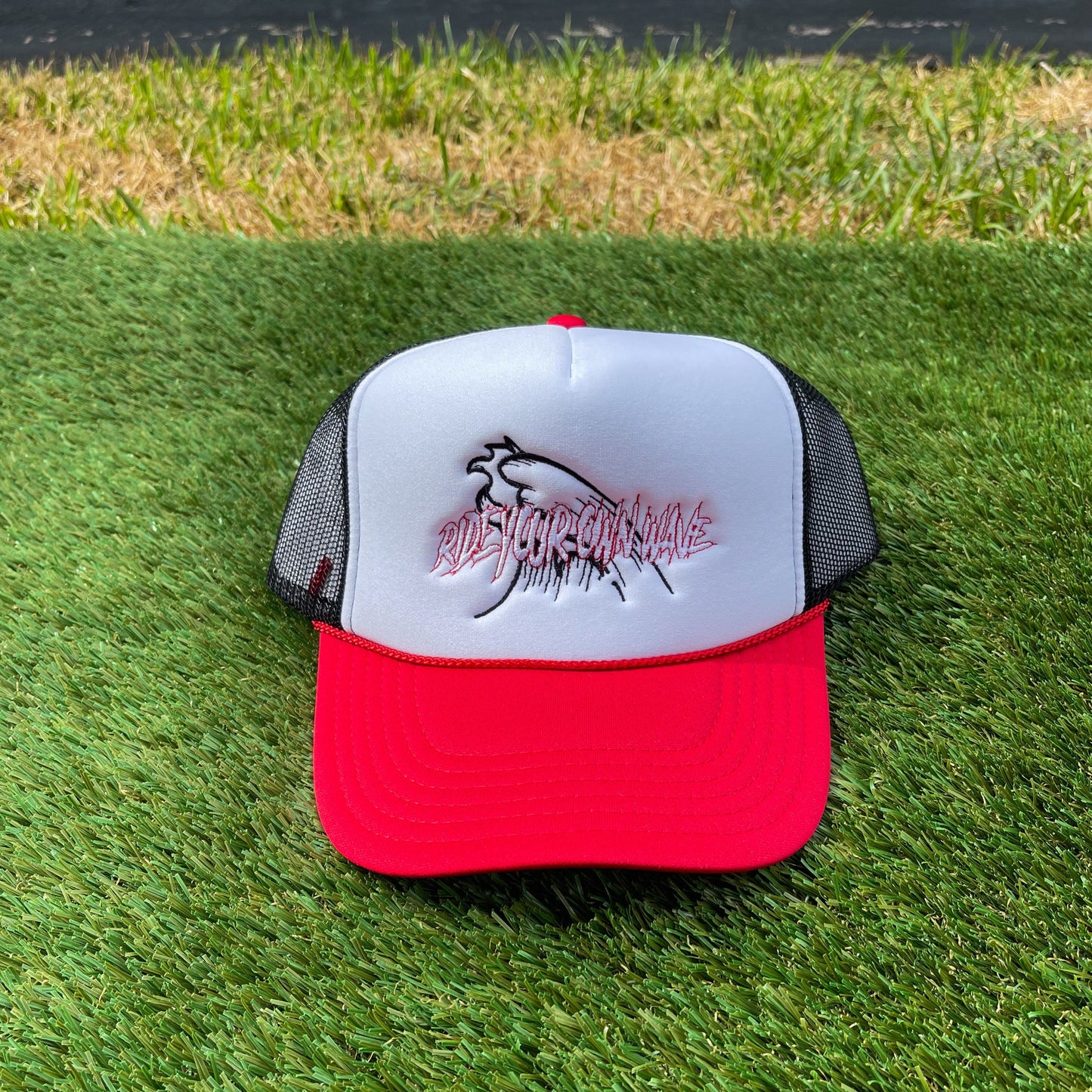 "RYOW" Curved Logo Trucker (Red/Wht/Blk)