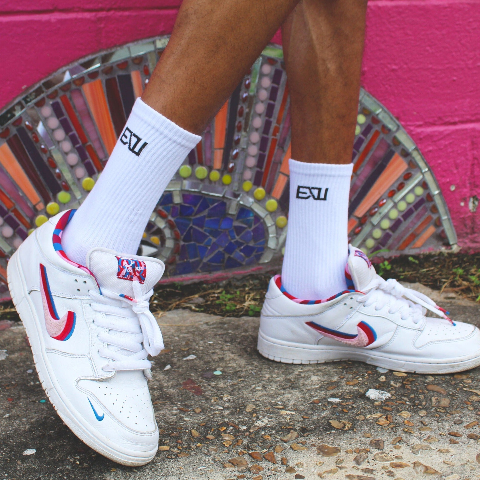 Signature "E/W" Logo Socks